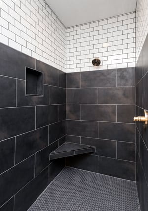 modern shower bathroom remodel