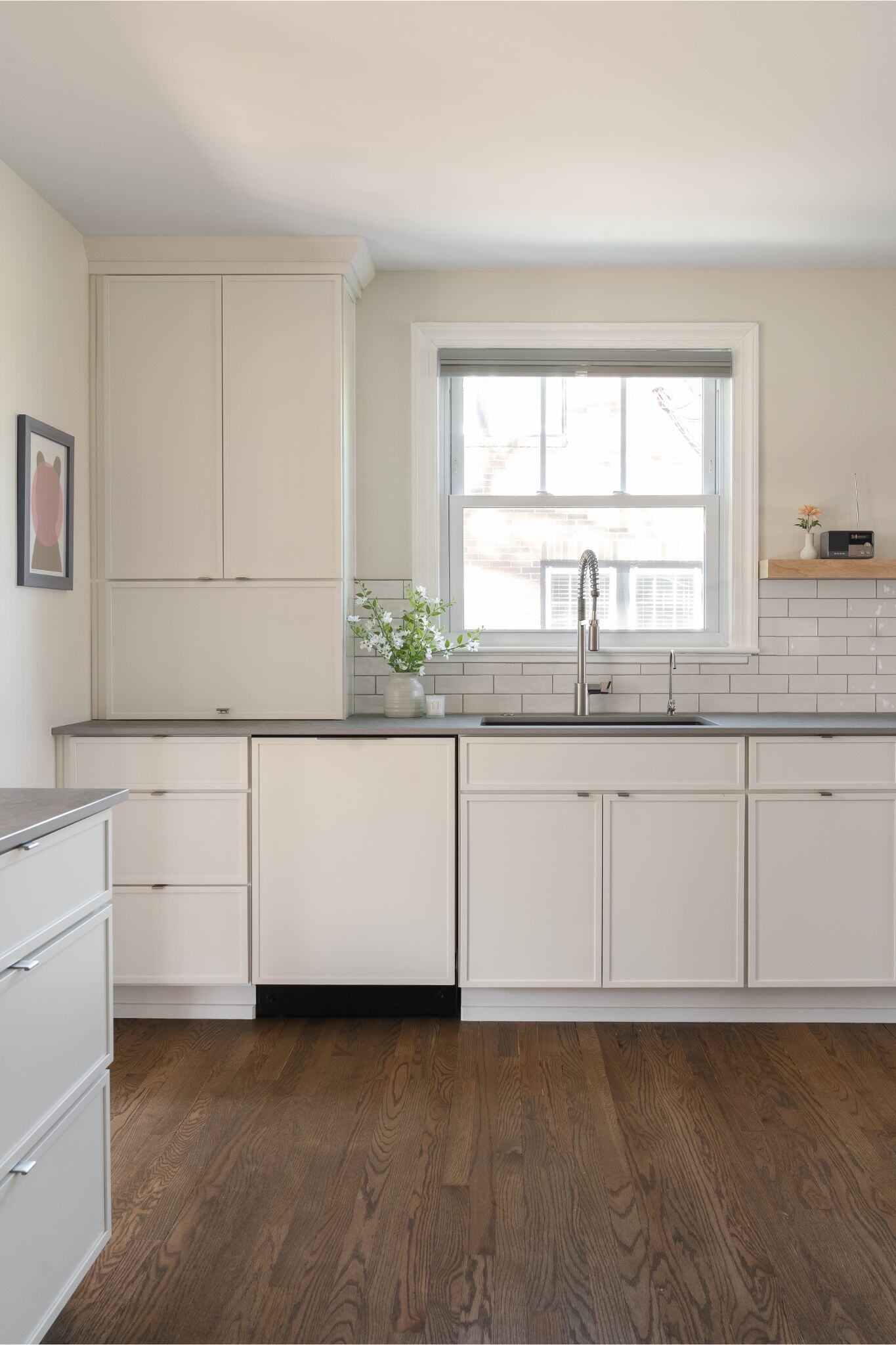 modern white kitchen remodel in des moines iowa