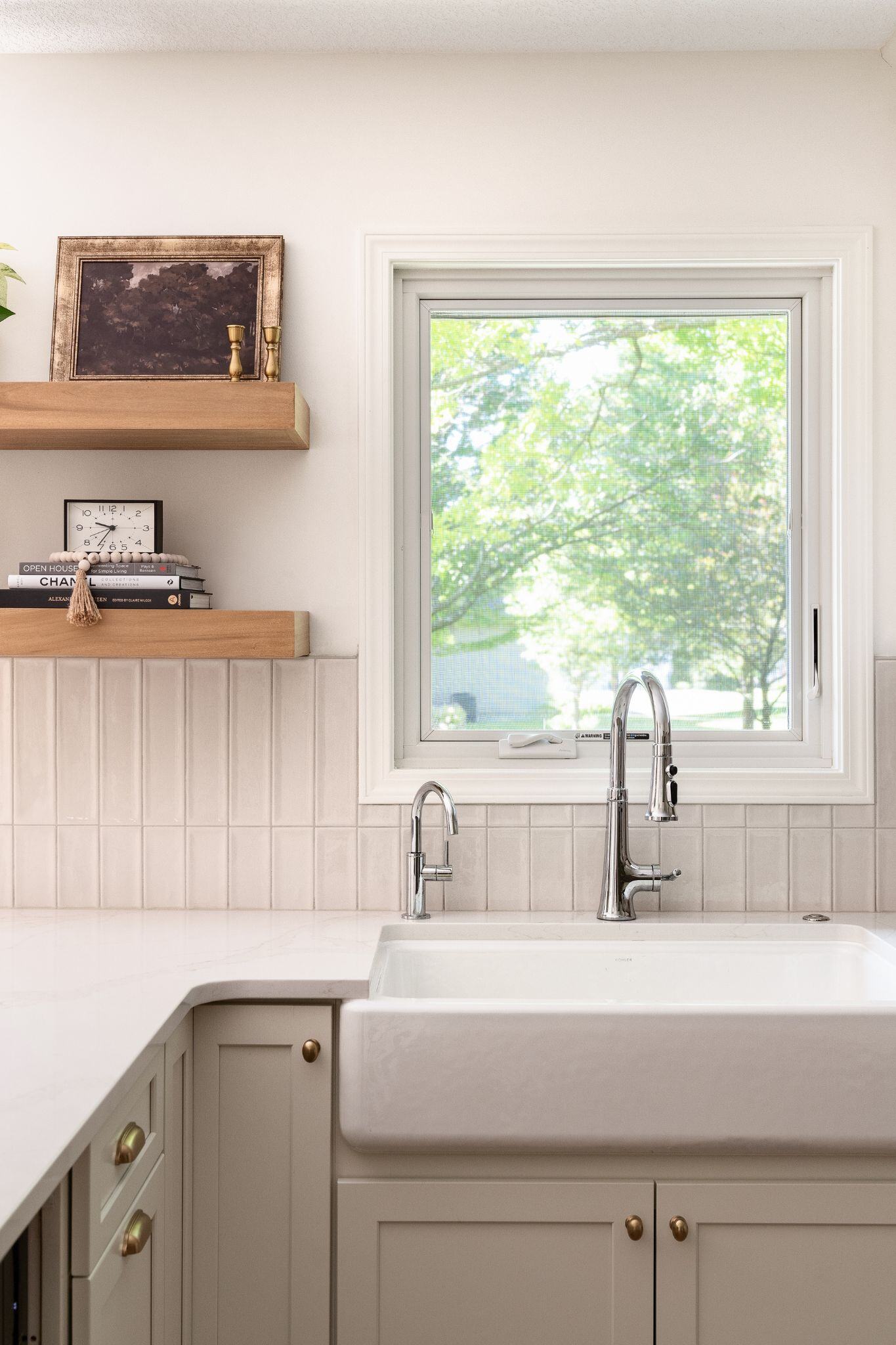 Stainless steel sink basin in kitchen